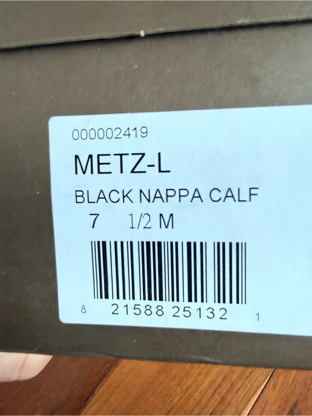 L.Paolo Metz-L Black Nappa Calf Leather Chain Loafers Size 7.5 — NIB